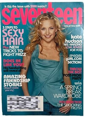 Vintage Seventeen Magazine Kate Hudson April 2003 issue